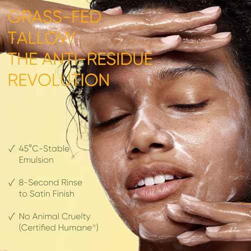 Grocerism Makeup Remover & Cleansing Balm with Manuka Honey & Centella Asiatica, Soothing Cleansing Balm with Beef Tallow for Dry, Sensitive Skin, Deep Cleanse & Moisturize, 3.53 Oz Organic Skincare