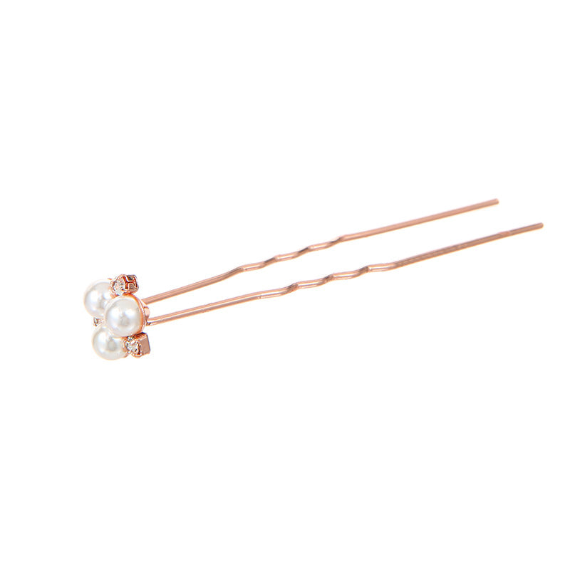 Elegant Handmade Pearl Crystal Hairpin for Bridal & Formal Hairstyles