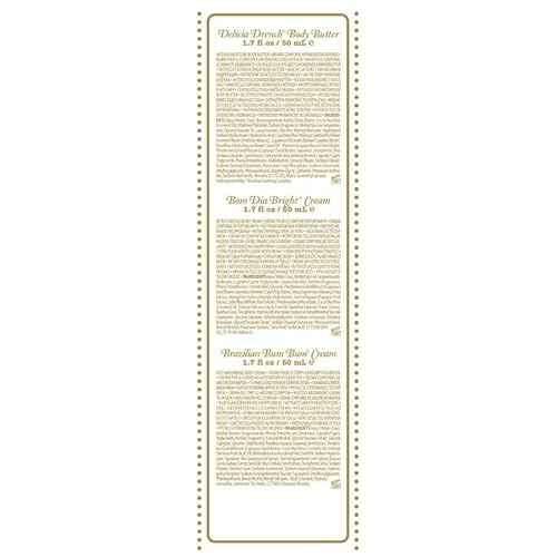 Sol de Janeiro Rio Trio Mini Vanilla Body Cream Trial Set | Travel Size Skincare | Gift Set | $48 Value