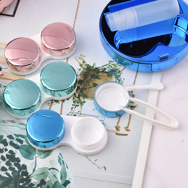 Contact Lens Storage Case - Sparkling Star Design, Multiple Colors