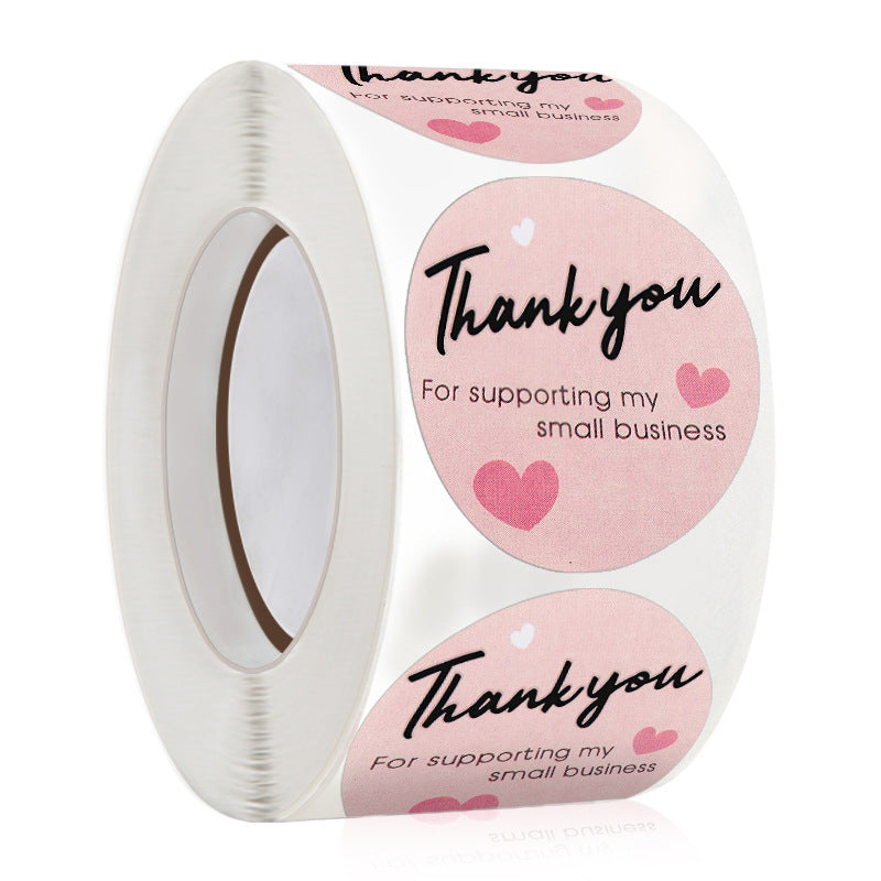 Gift Wrapping Stickers for Card Packaging - 50 Eco-Friendly Copper Labels