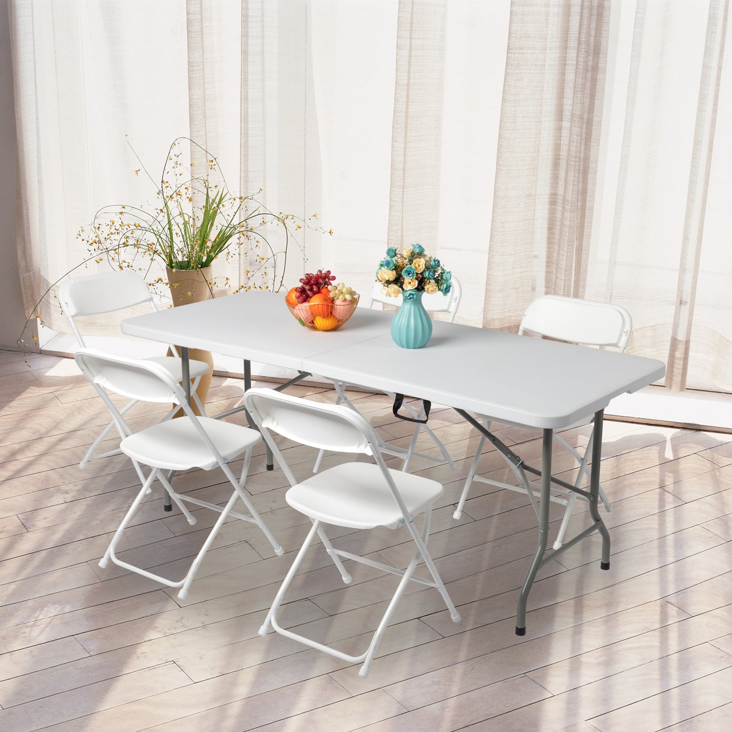 Folding Table 6ft Heavy Duty Portable