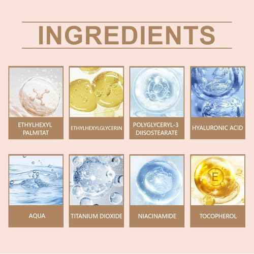 BB Blur Tinted Moisturizer Spf 30, BB Cream Tinted Moisturizer with Broad Spectrum Protection Against UVA and UVB Rays BB Tinted Care Primer Even Skin Tone Beauty Makeup for All Skin Types(2#Natural)