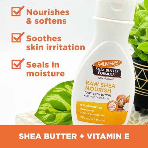Palmer's Body Lotion for Women & Men Variety Pack, Vitamin E Lotion Set for Dry Skin, 48 Hour Moisturization, 8.5 oz flip cap bottles (Pack of 3)