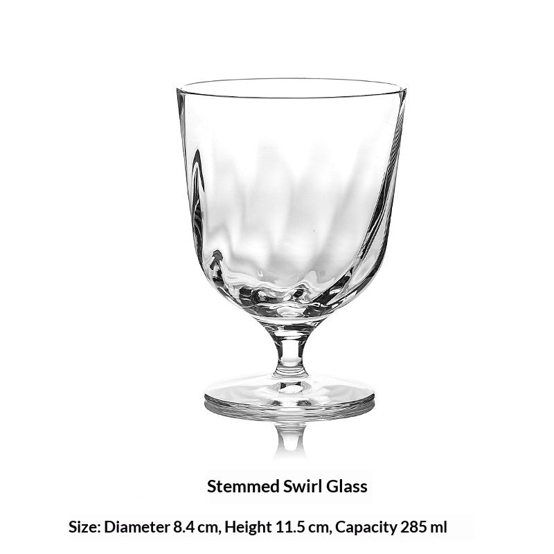 Lead-Free Glass Whiskey Shot Glass - Modern Minimalist Drinkware