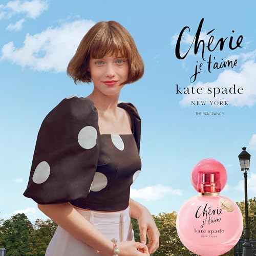 kate spade new york - Cherie Je t’aime Eau de Parfum - Women's Fragrance - White Floral & Fruity - With notes of Passion Fruit, Mimosa & Tonka - 2.0 Fl Oz