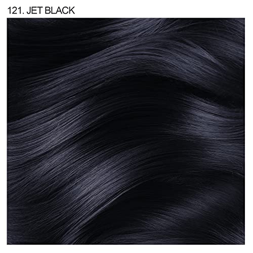 Adore Semi Permanent Hair Color - Vegan and Cruelty-Free Black Hair Dye - 4 Fl Oz - 121 Jet Black (Pack of 2)