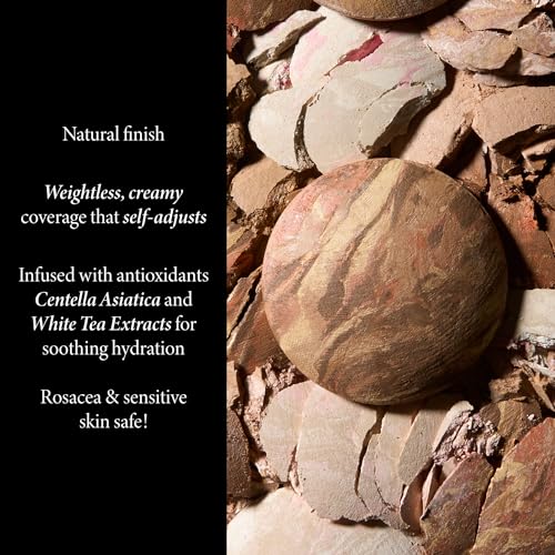 LAURA GELLER NEW YORK Daily Routine Kit (4 PC): Balance-N-Brighten Foundation, Porcelain, Retractable Kabuki Brush, Blush-N-Brighten, Tropic Hues, Original Baked Highlighter French Vanilla