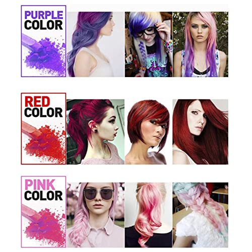 24 Colors Hair Chalk for Birthday, Cosplay, and Masquerade - Washable, Easy Application, Christmas Gifts for Girls and Teens