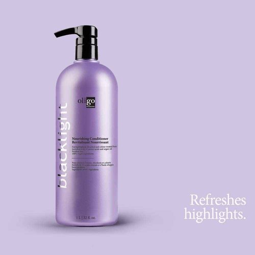 Oligo Professionnel - Blacklight Nourishing Conditioner - Sulfate free for blondes - Vegan - For color treated hair - Hydrating formula with Argan oil - 32 oz