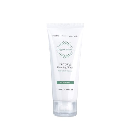 OxygenCeuticals Purifying Foaming Wash – pH 5.0 Low Acidic Gel Cleanser, Mild & Refreshing Face Wash with Botanical Extracts Suitable for Daily Use. 3.38 fl.oz (100ml)