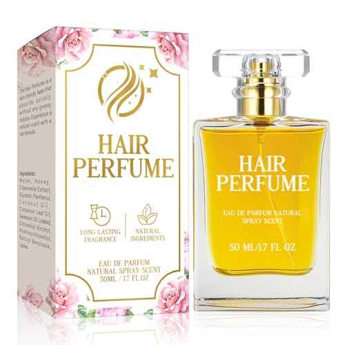 Hair Perfume, Hair Essential Oil Perfume for Women, Pheromone Fragrance for Dry Damaged Hair, Hair Mist with Anti Frizz Nourishing, Premium and Long-lasting Scent