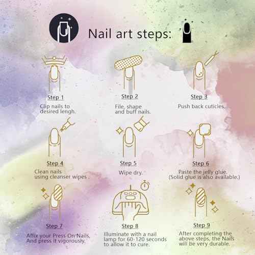 Press On Nails, 10 Pcs, Exclusive for Christmas, Cute 3D Reusable Gel Nails, Thick Acrylic, Custom Made, Long Trapezoid, Stronger, Gifts for Women/Girls (Cute Christmas, M)