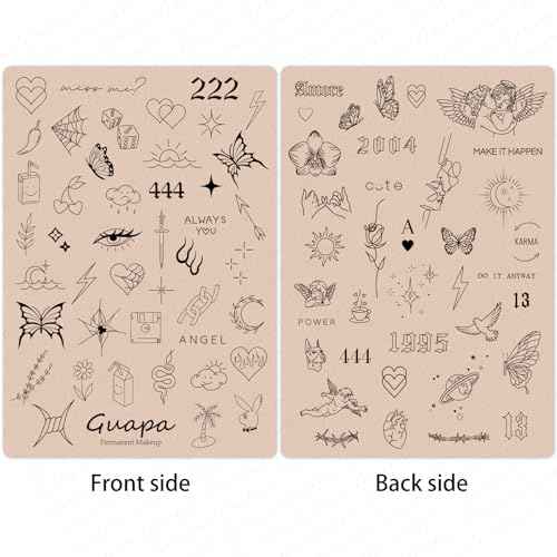 2 Pcs Tiny Tattoo Practice Skins, Small Deluxe Mini Silicone Finger Semi Permanent Tattoo Latex Pad for Training (Tiny #6 - Pink Pad -2PCS)