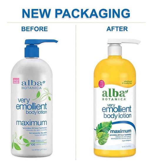 Very Emollient Body Lotion, Maximum Dry Skin Formula, 32 oz, 2 pk