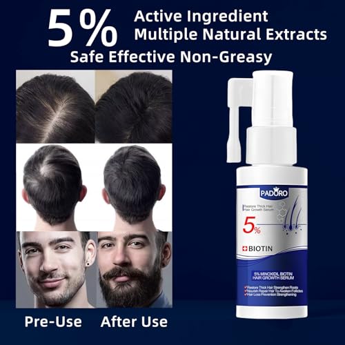Natural Care Essence, 5% Active Ingredients, Effectively Promotes Thick Hair, Suitable for All Hair Types, 30ml