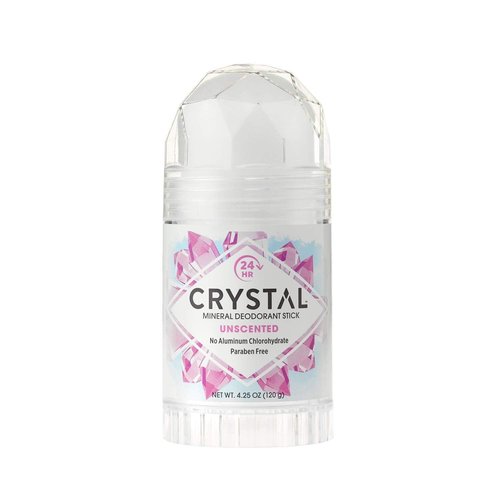 Crystal Mineral Deodorant Stick, Unscented 4.25 oz (Pack of 12)