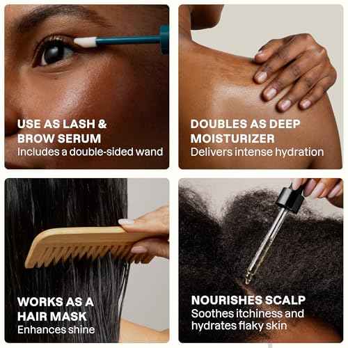 Cliganic Organic Castor Oil, 100% Pure - For Hair, Skin, Face, Eyelashes & Eyebrows | Natural Cold Pressed Unrefined Hexane-Free (8oz)