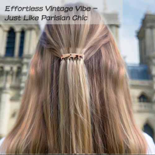 4-Piece Small French Combs for Fine Hair - Decorative Side Combs for Women Fine Thin Hair