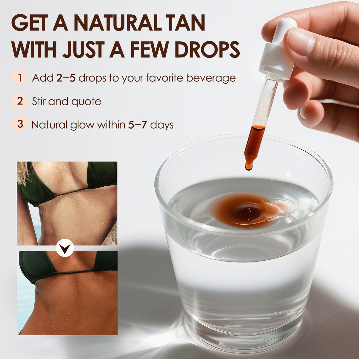 Tanning Drops 60ml Oral - Bronze Skin