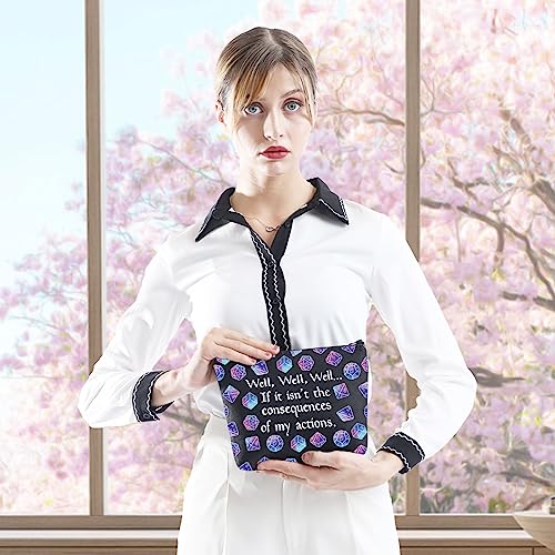 DandD Gift Role Playing Games Gift Dice Pouch DandD Accessory Pouch Bag Games Makeup Bag for RPG Gamer