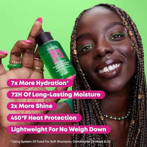 MATRIX Food For Soft Hair Serum Oil For Dry, Brittle and All Hair Types - Softens, Smooths and Adds Shine With Heat Protection, Repairing Leave In With Avocado Oil