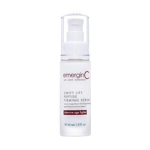 emerginC Swift Lift Peptide Firming Serum - Intensive Age Fighting Serum with Hyaluronic Acid + Plant Extracts - Addresses Visibles Signs of Aging + Wrinkles (1 Ounce, 30 ml)