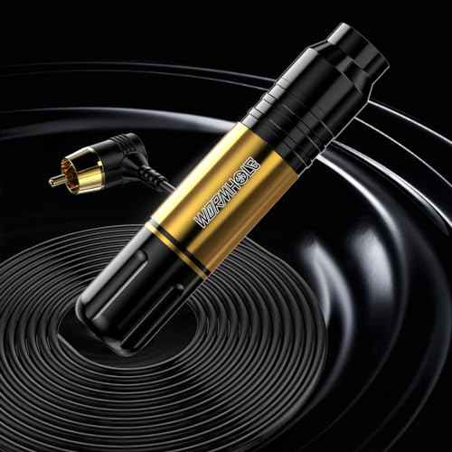 Wormhole Tattoo Gun Kit Tattoo Kit 1050mAh Tattoo Battery Pack Complete Rotary Tattoo Practice Machine Kit 20 Tattoo Cartridge Needles Wireless Power Supply WTK248