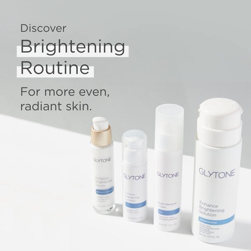 Glytone Enhance Brightening Serum–with Hyaluronic Acid, 1.7 FAV Glycolic Acid 8% Azelaic Acid & Vitamin E–Dark Spot Remover for Face– Pigmentation Treatment– Non-Comedogenic, Hydrating Serum 1 fl.oz.