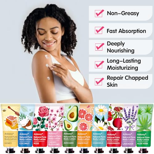 36 Pack Body Lotion for Women Dry Skin,Stocking Stuffers for Teen Girls,Christmas Gifts for Teacher,Gifts for Women,Appreciation Gifts Nurse Gifts for Coworkers,Travel Size Lotion with Shea Butter