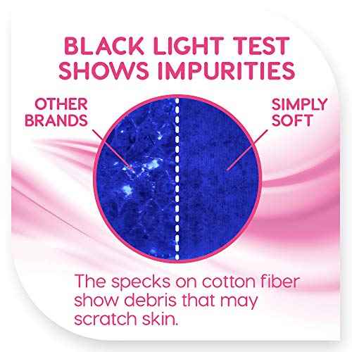 Simply Soft Premium Jumbo Cotton Cleansing Pads, 100% Pure Cotton, Large 3.5 x 4.5 Cotton Pads (200 Count)