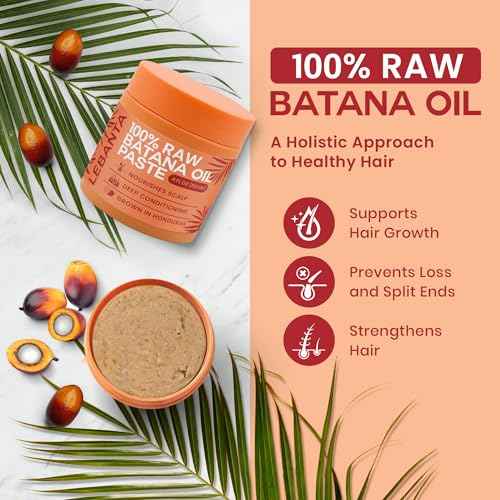 Raw Batana Oil for Hair Growth - 100% Pure, Organic 4oz Batana from Honduras for Thick and Strong Natural Hair - Dr. Sebi Unrefined Cold Pressed Cosmetic Scalp Mask Gifts for Women (1 Pack)