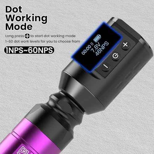Wireless Tattoo Gun Kit Professional Tattoo Kit Tattoo Machine Kit Tattoo Pen Kit with 1500mAh Tattoo Battery Pack Tattoo Ink Needles WTK278