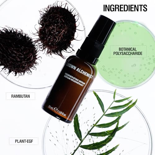 Grown Alchemist Regenerating Serum Anti-Aging Face Moisturizer with Peptide-8, E-2 Polysaccharide, 30 ML
