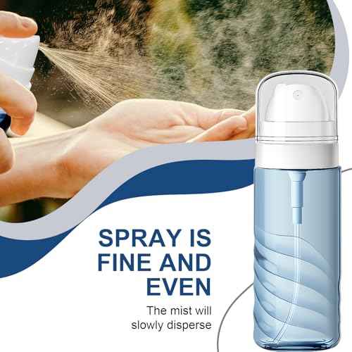 2 Pack 60ML Small Spray Bottle, Portable Refillable Travel Spray Bottle for Hair, Cleaning, Beauty, Fine Mist, Leak Proof, Lt. Blue and Lt. Green