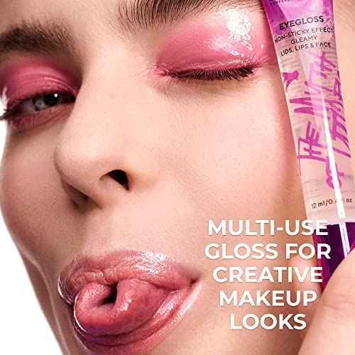 Lamel The Myth of Utopia KIT Lip Gloss - Eye gloss Base for All Shades - Glimmer - For Face & Body - 16 Colors Eyeshadow Palette - Waterproof, Smoodge-proof,Long-Lasting (Eyegloss Utopia)