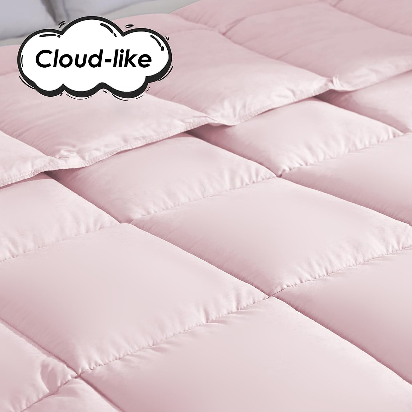 Extra Large Pink Duvet - Warm, Skin-Friendly Comfort, Bohemian Design