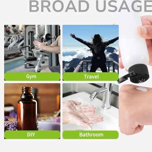 LISAPACK 3.4 oz Travel Bottles for Toiletries, Plastic Travel Size Containers for Shampoo Conditioner TSA Approved, Empty Small Squeeze for Lotion, Leak Proof Mini Liquid Tube for Refillable Clear