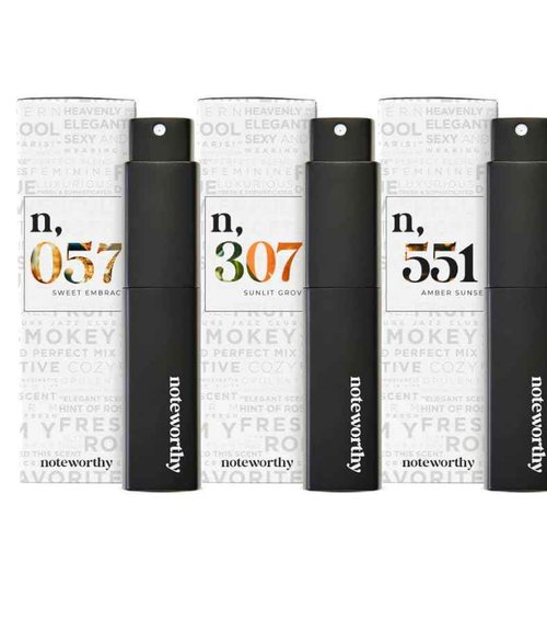 Noteworthy Essentials Trio Travel Spray Bundle – 3-Piece Fragrance Set for Men & Women, Long-Lasting Perfume, TSA-Approved, Perfect for Gift Giving