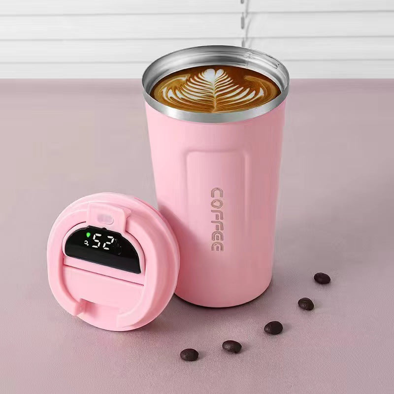 Insulated Stainless Steel Cup with Digital Temperature Display 510ml