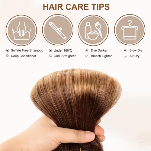 16A Premium Clip in Hair Extensions Real Human Hair, 18inch 120g 7pcs（Service life1.5~2 years）Remy Seamless Invisible Double Weft Human Hair, #T4/27 Balayage Multiple Washes Keep Texture Soft