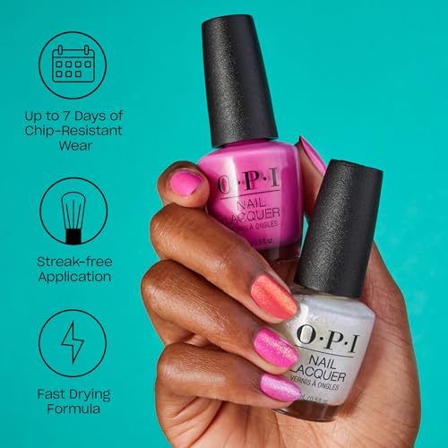 OPI Nail Lacquer Nail Polish | Opaque Dark Brown Cr?me Chip Resistant Nail Polish | Fast Drying, Streak Free
