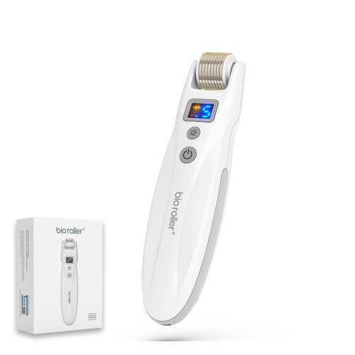 CLETINA Bioroller G5 Derma Roller Microneedle Roller 0.25mm Micro Needling 540 Titanium Microneedling Skincare Tools for Man & Women