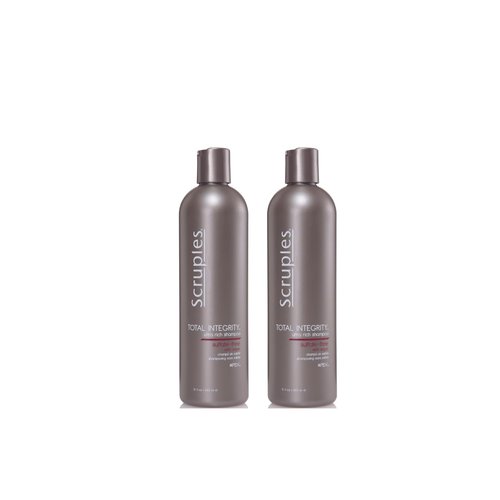 Scruples Total Integrity Shampoo - Professional Argan Oil Shampoo - Nourishes Chemically Treated Hair and Prolongs Hair Color Life - Ultra-Rich & Sulfate-Free Color Safe Shampoo, 12 oz (Pack of 2)