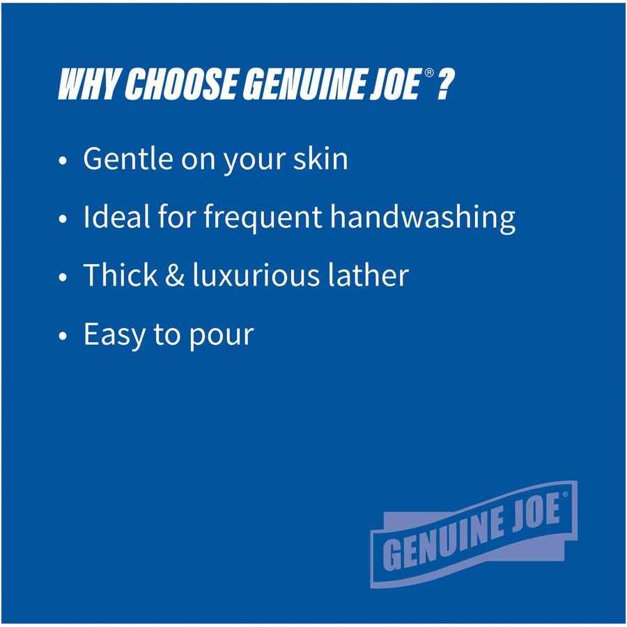 Genuine Joe Pink Lotion Hand Soap Refill, Rich Lather, 1 gallon, 4 Count