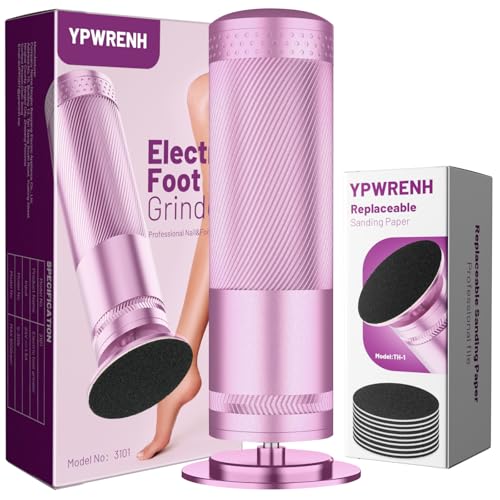 Electric Foot Callus Remover: Feet File Callus Remover with 60pcs Sandpaper Discs - Dead Hard Skin Foot Scrubber for Women -3 Adjustable Speed Pedicure Tools for Feet