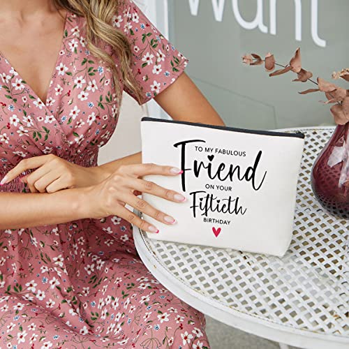 fkovcdy Women's 50th Birthday Gift: Cosmetic Bags, Funny Decorations for Her Bestie