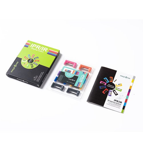 EASYTODENTA Dental Polishing Strips 5Packs Orthodontic IPR Striping System Teeth Interproximal Reduction Strip Single-Hand Use Tooth Enamel Repair Kit