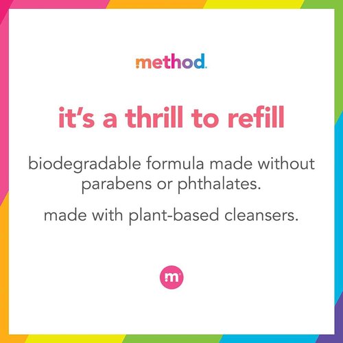 Method Gel Hand Soap Refill, French Lavender, Recyclable Bottle, 34 oz (Pack of 4)