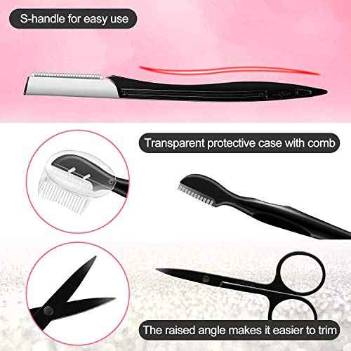 Eyebrow Kit, Multipurpose Exfoliating Dermaplaning Tool Face kits for Women Girl, Eyebrow Grooming Set (9 in 1)